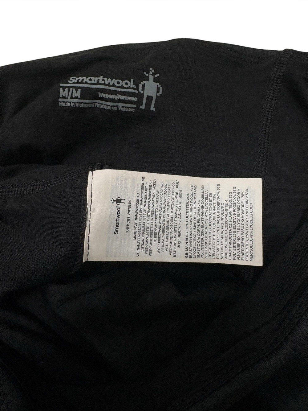 SmartWool Women's Active Ribbed Leggings Wool Lined Black Size Medium - Picture 7 of 7